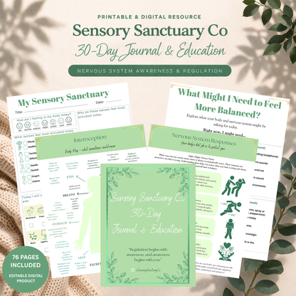 30-Day Sensory Sanctuary Journal