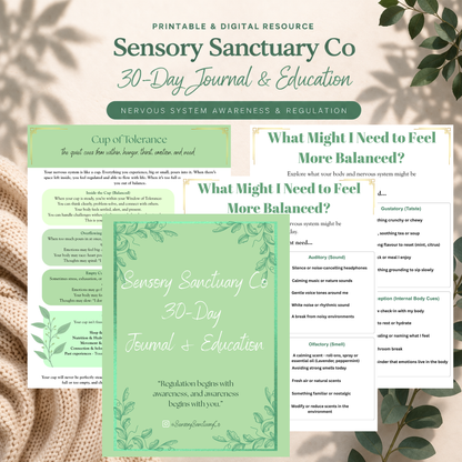 30-Day Sensory Sanctuary Journal
