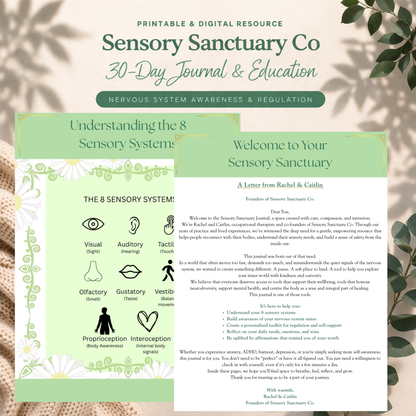 30-Day Sensory Sanctuary Journal